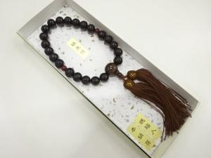 縞黒檀　数珠